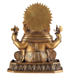 Brass Dagduseth Ganapati | 13.5" x 11" x 7.5" | 11.56 kg | Traditional Temple Form | Prosperity & Devotion | Sacred Hindu Art | Jaipurio